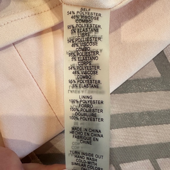 Vince Camuto Womens Pink Mock Neck Burnout Trapeze Cocktail Dress Size 10 - Picture 6 of 9